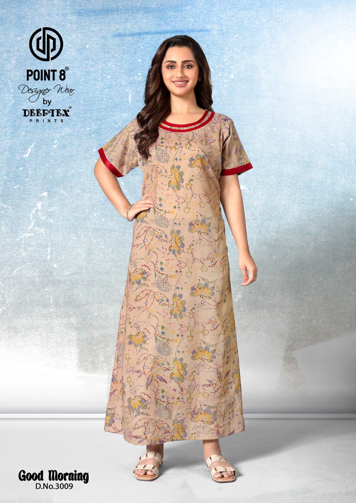 Good Morning Vol 3 By Deeptex Cotton Printed Wholesale Nighty Orders In India